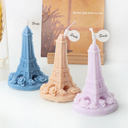 Eiffel Tower Pisa Tower Silicone Candle Mould