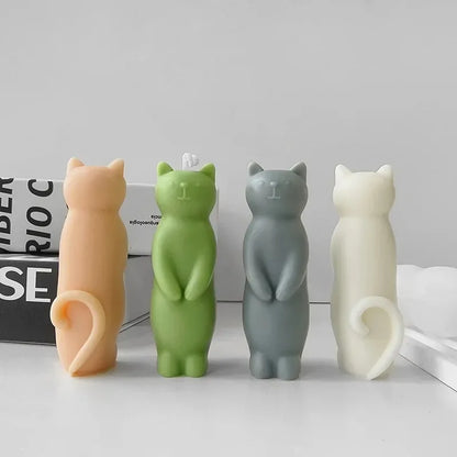 Standing Cat Candle Mould