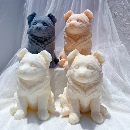 Sitting Puppy Silicone Candle Mould