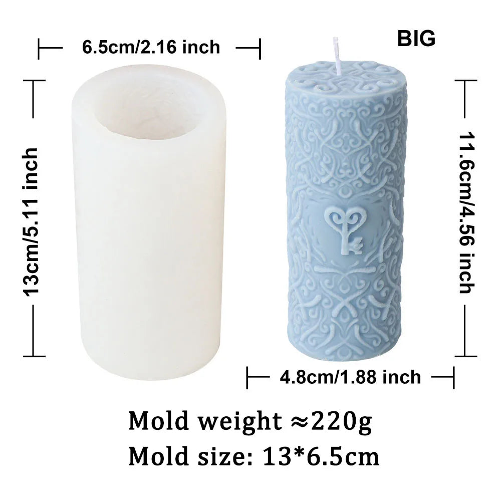 DIY Love Spiral Cylinder Candle Mould Nordic Decor