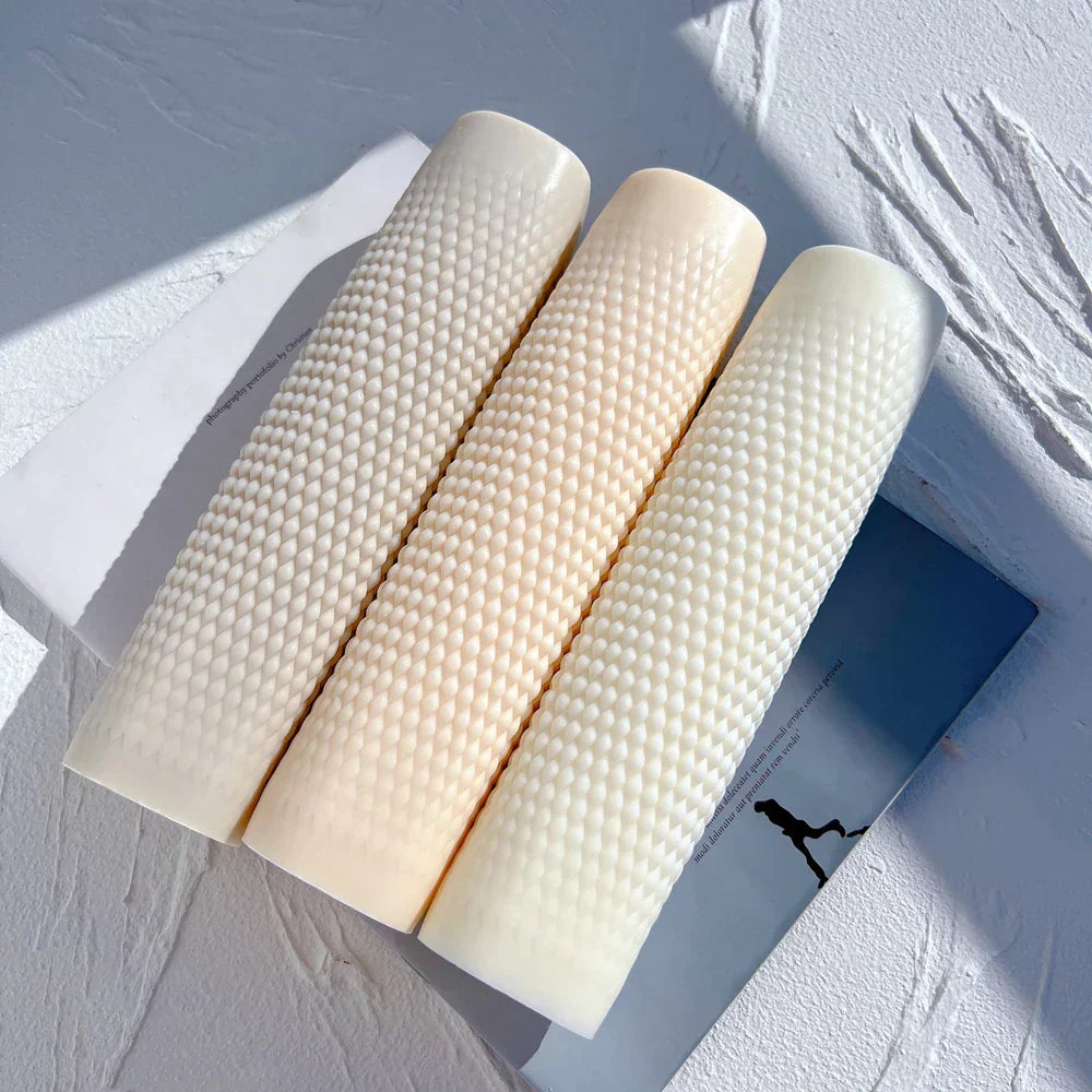 Geometric Raindrop Long Pillar Candle Mould