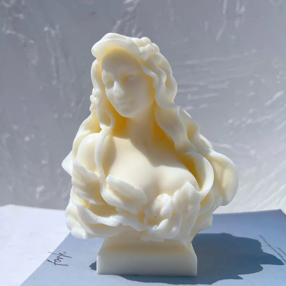 Curls & Flames Candle Silicone Mould