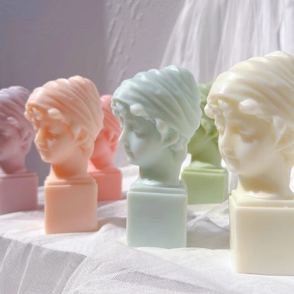 Greek Little Girl Statue Candle Mould