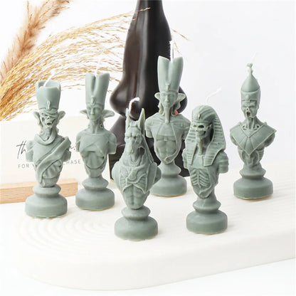 Ancient Greek Pharaoh Sacrificial Knight Candle Mould