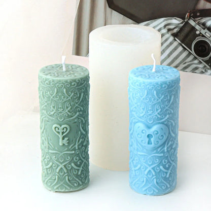 DIY Love Spiral Cylinder Candle Mould Nordic Decor