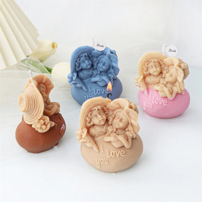 Angel Boys and Girls Silicone Candle Mould