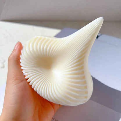 Geometric Pyramid Ribbed Candle Silicone Mould