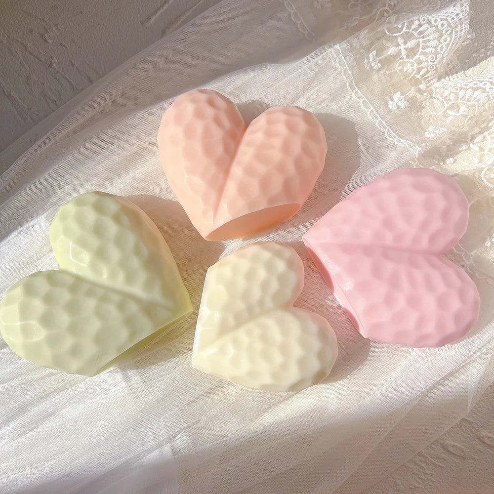 Valentine Day Gifts Diamond Heart Stand Shape Candles Moulds