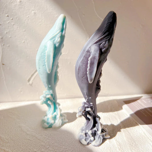 DIY Ocean Humpback Whale Silicone Candle Moulds - Unique Marine Sea Life