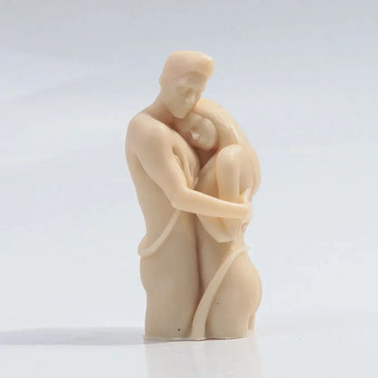 Embrace Lovers Portrait Candle Mould Silicone