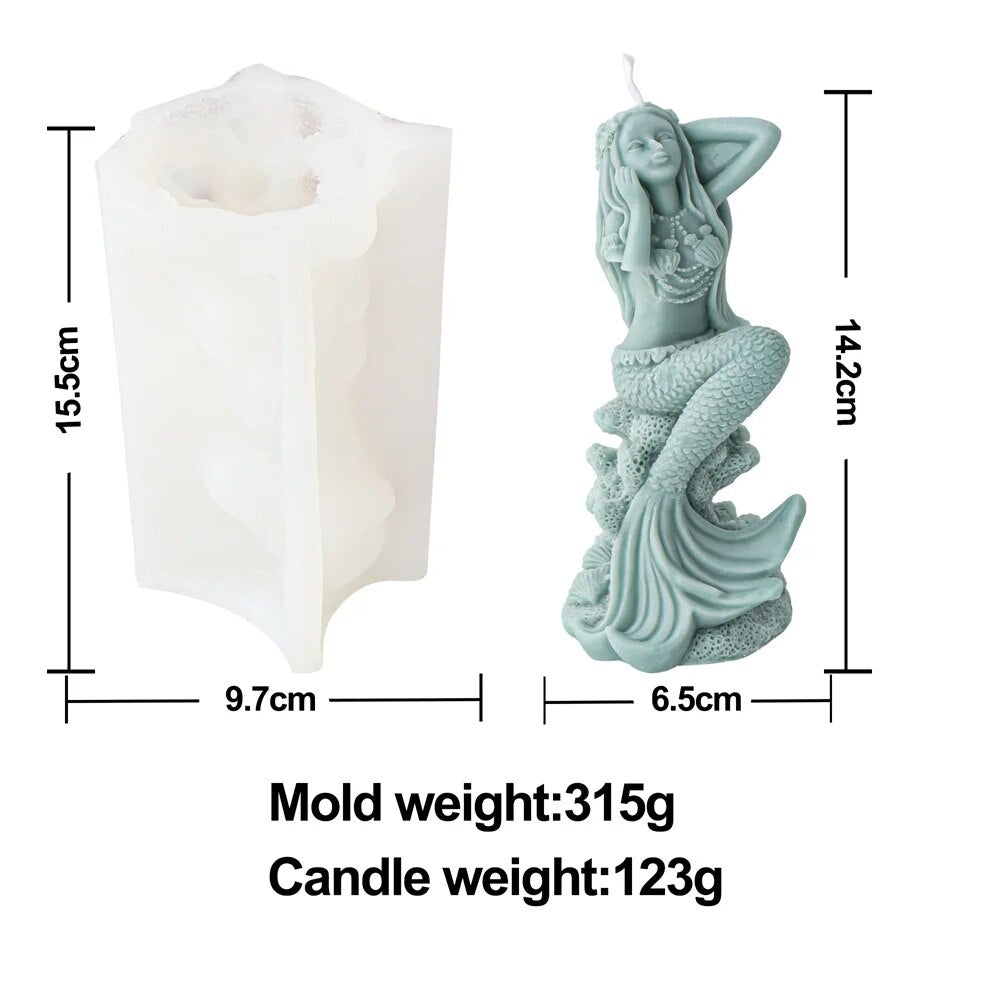Mermaid Candle Mould