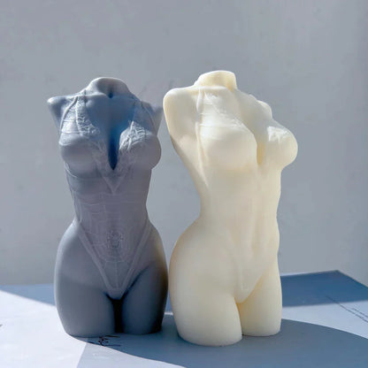 Spider bikini Female Body Candle Mould