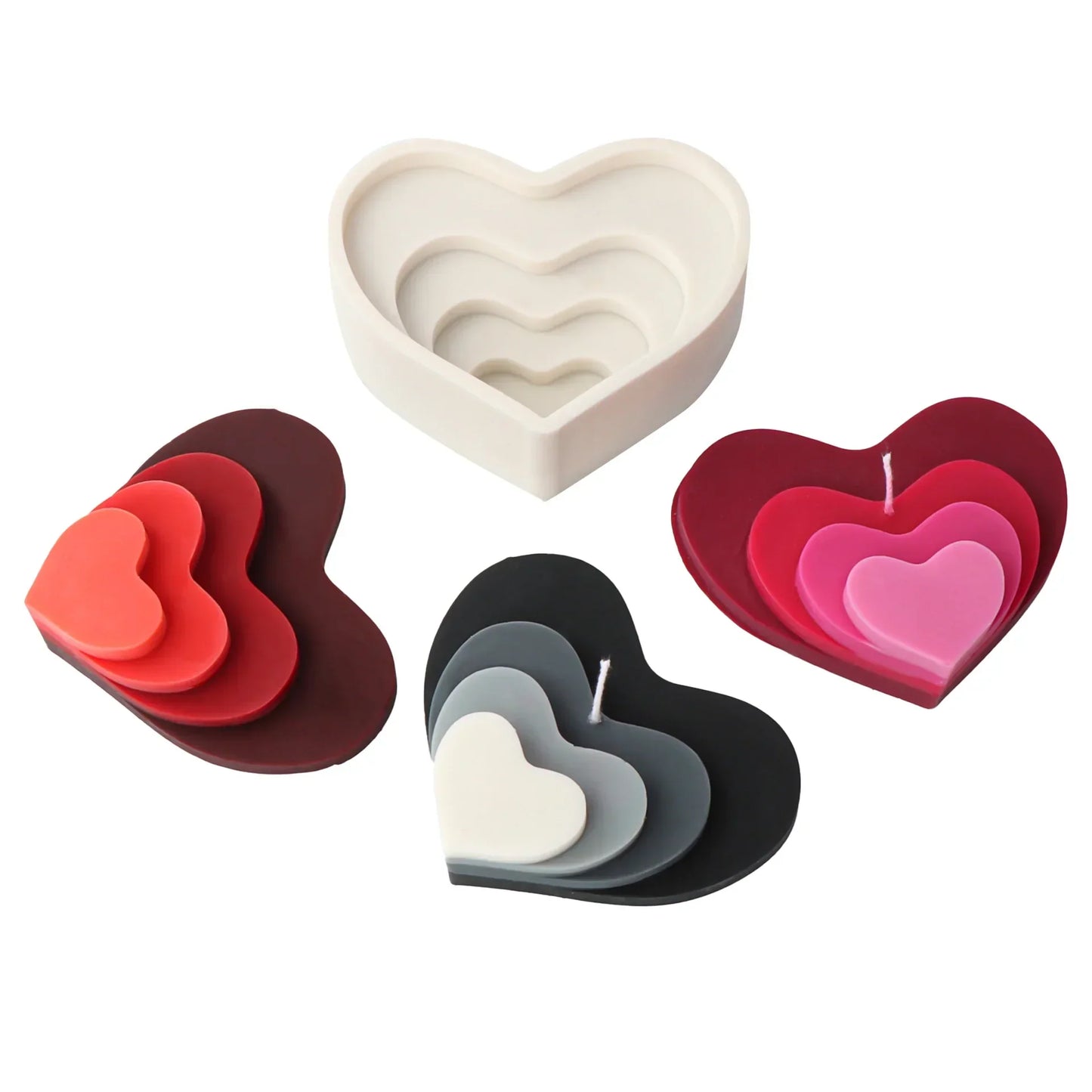Stack Love Candle Mould Silicone