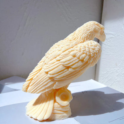 Sitting On Branch Eagle Candle Mould