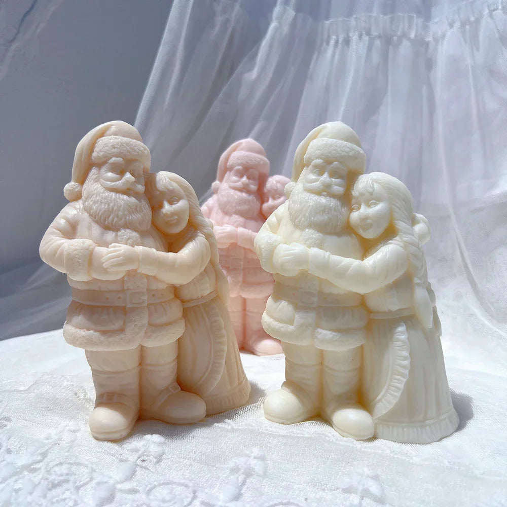 Mr. and Mrs. Santa Candle Mould
