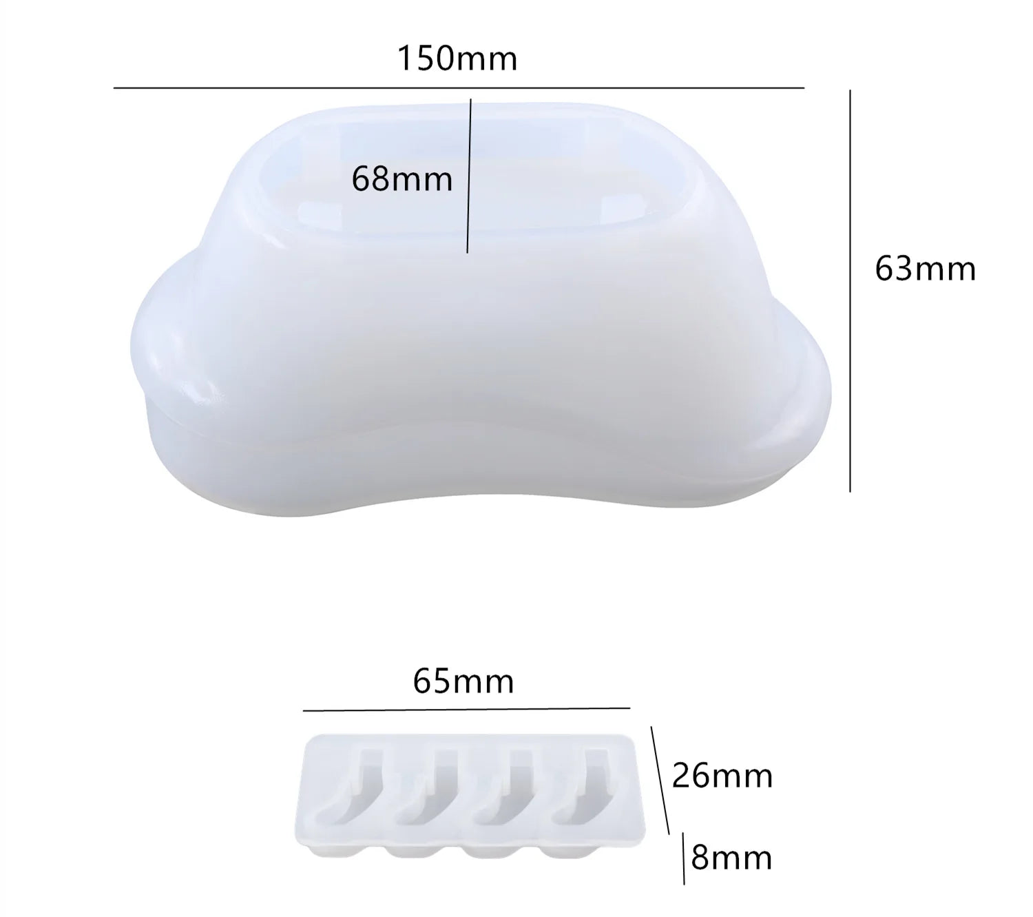 Bathtub Candle Vessel Silicone Mould