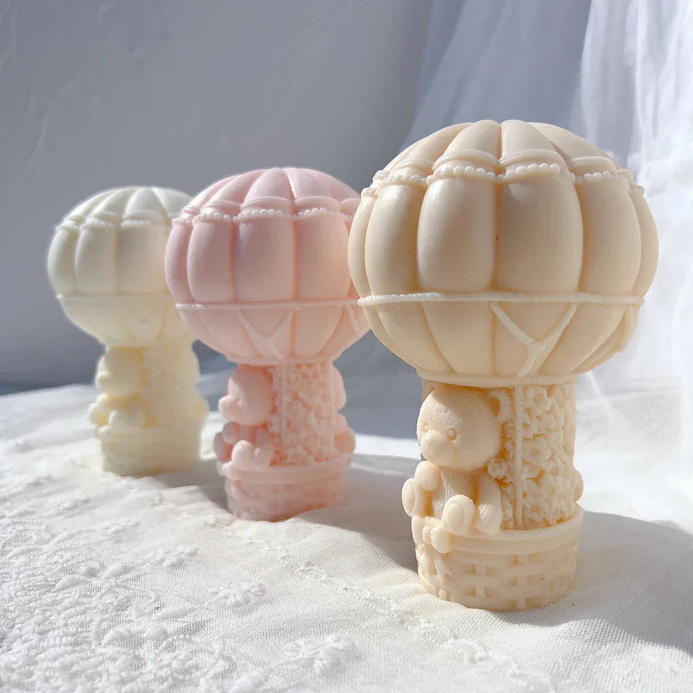 Teddy Bear in A Balloon Candle Mould