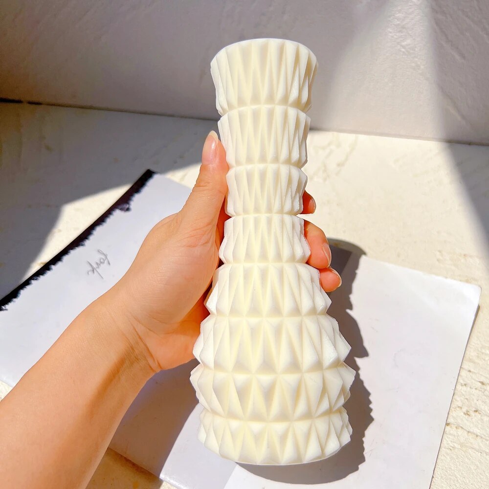 Diamond Vase Pillar Candle Mould