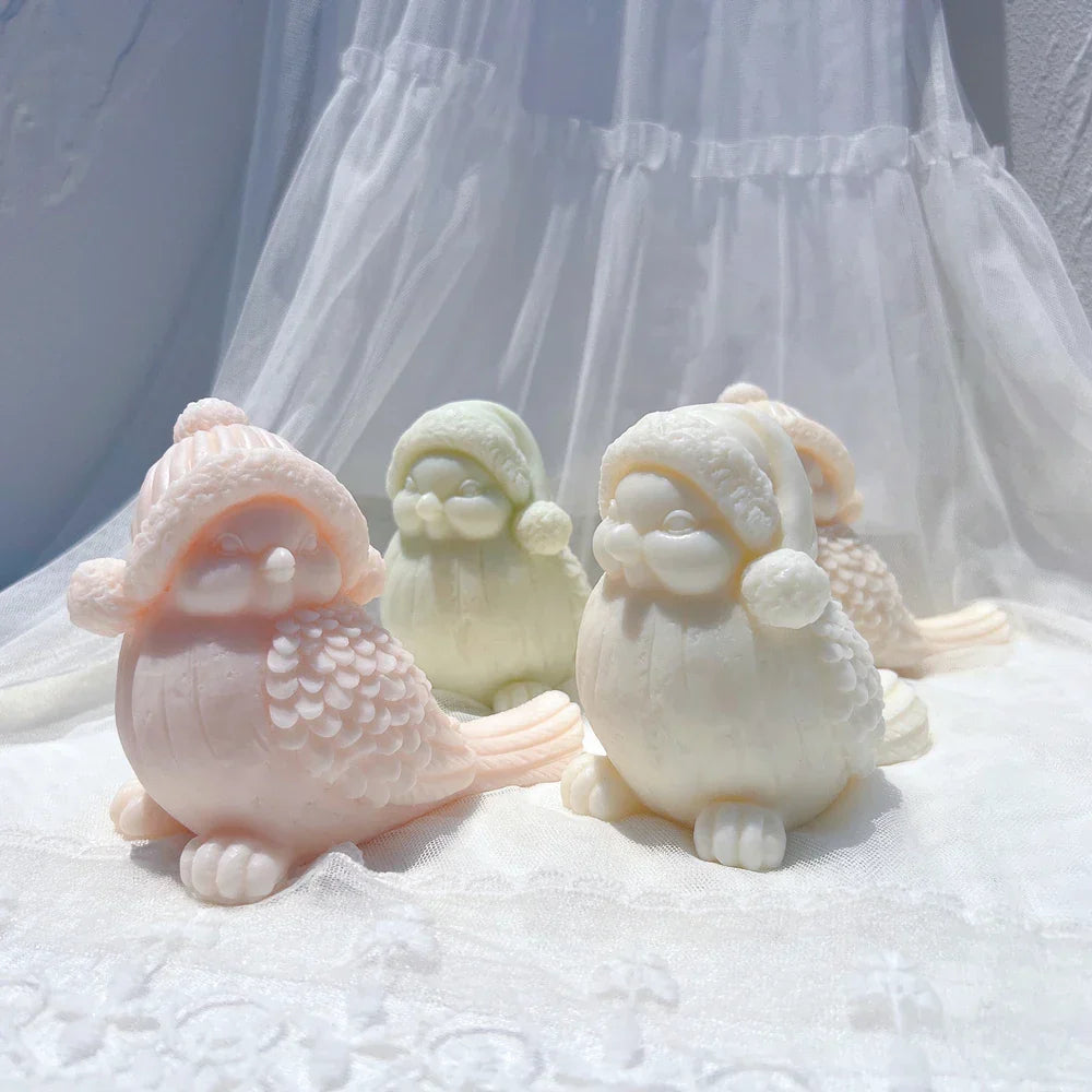 Holiday Snowbird Silicone Candle Mould