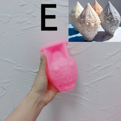 Decorative Bottles Vase Shaped Silicone Candle Mould