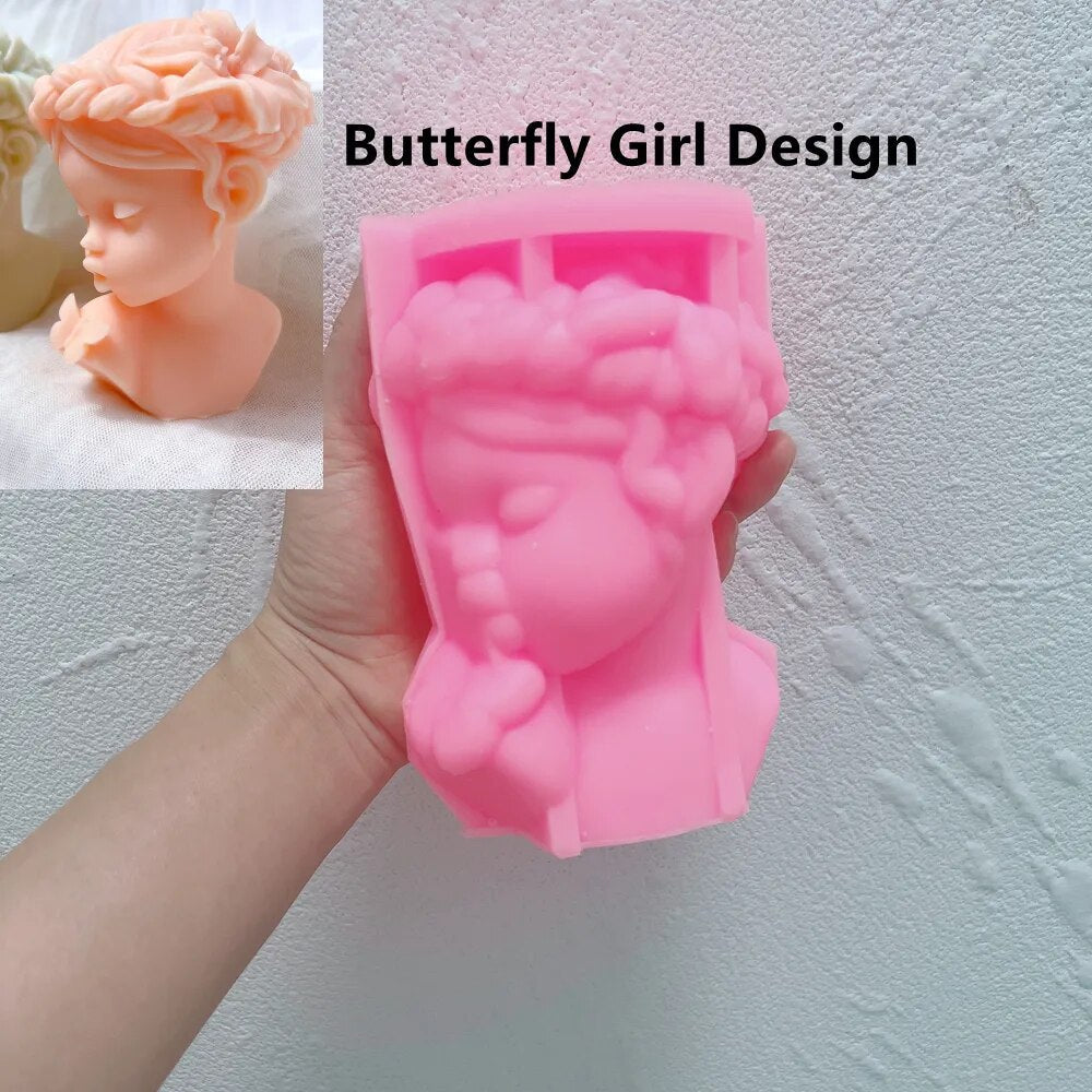 Lady Sculpture Pixie Candle Mould
