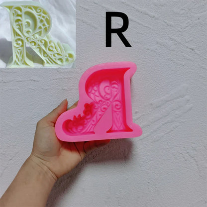 Floral Alphabet Candle Moulds