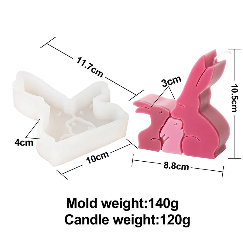 Mother's Day Cute Animals Series Candle Moulds