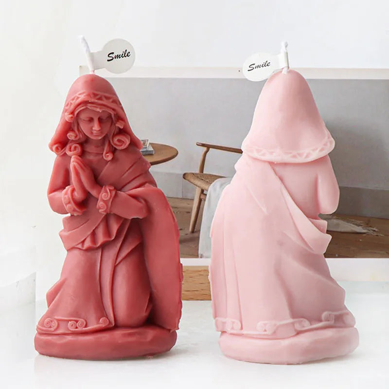 Madonna of the bouquet Candle Silicone Mould