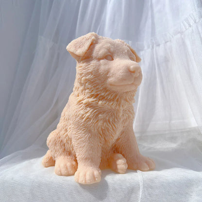Alsatian German Shepherd Puppy Candle Mould