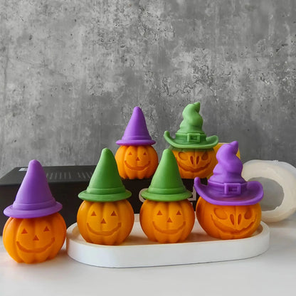 Halloween Witch Hat Pumpkin Silicone Mould