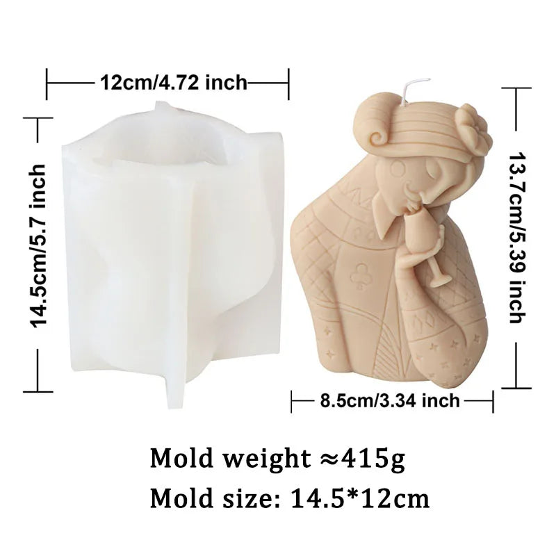 Wine Smelling Poker Male and Female Candle Mould DIY