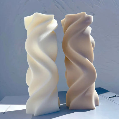 Twirl Pillar Candle Mould