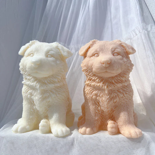 Alsatian German Shepherd Puppy Candle Mould