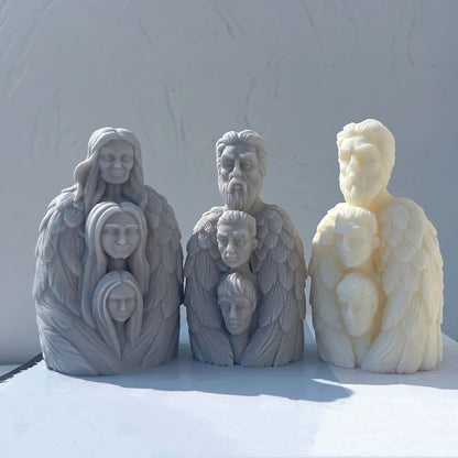 Three-Headed Male and Female Body Candle Mould