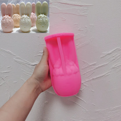 Easter Egg with Rabbit ears Silicone Candle Mould