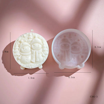 Christmas Snowman Candle Mould