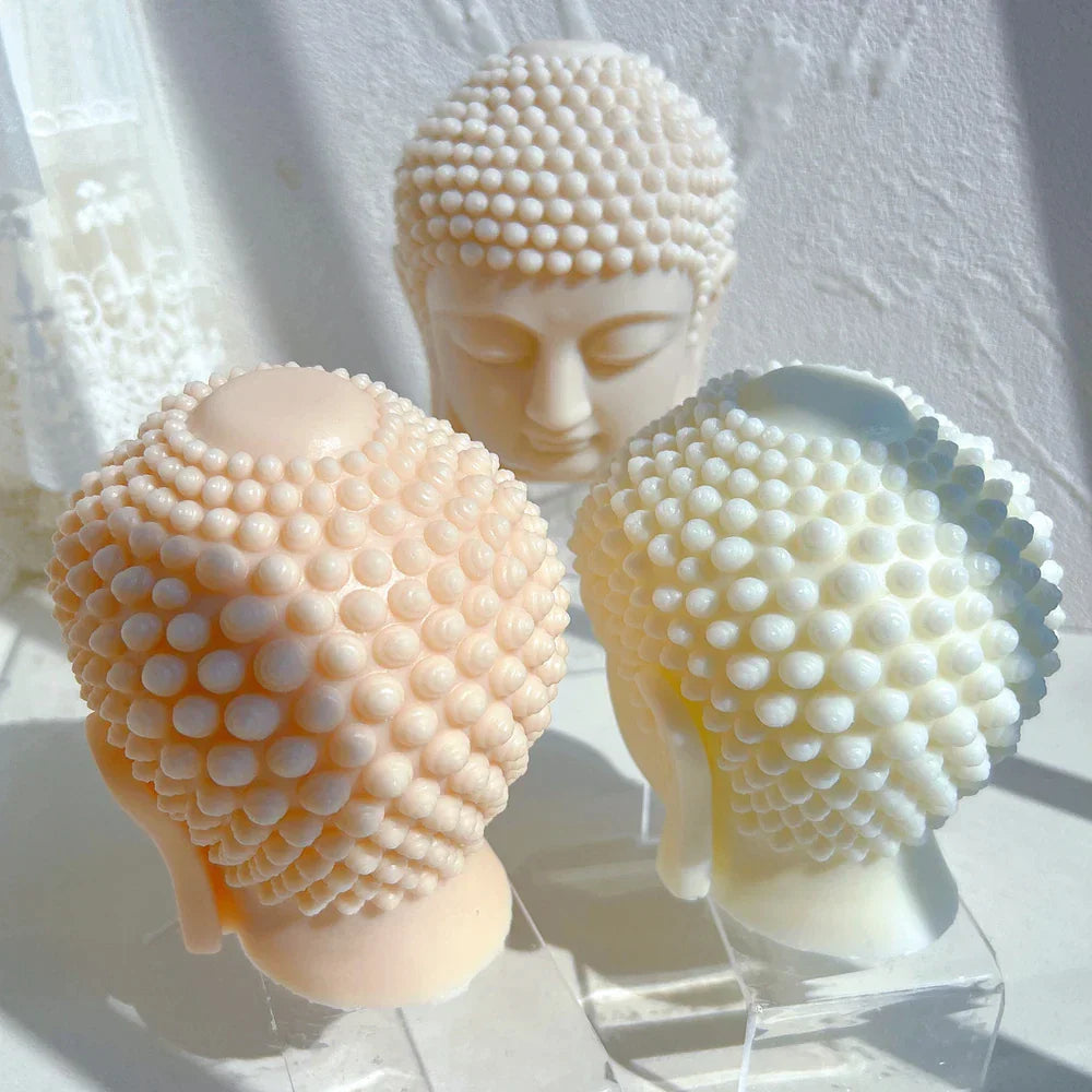 Buddha Head Candle Mould