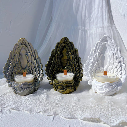 Angel Wings Tea Light Candle Holder Silicone Candle Mould