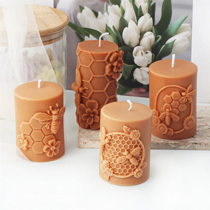 DIY Honeycomb Flower Candle Mould