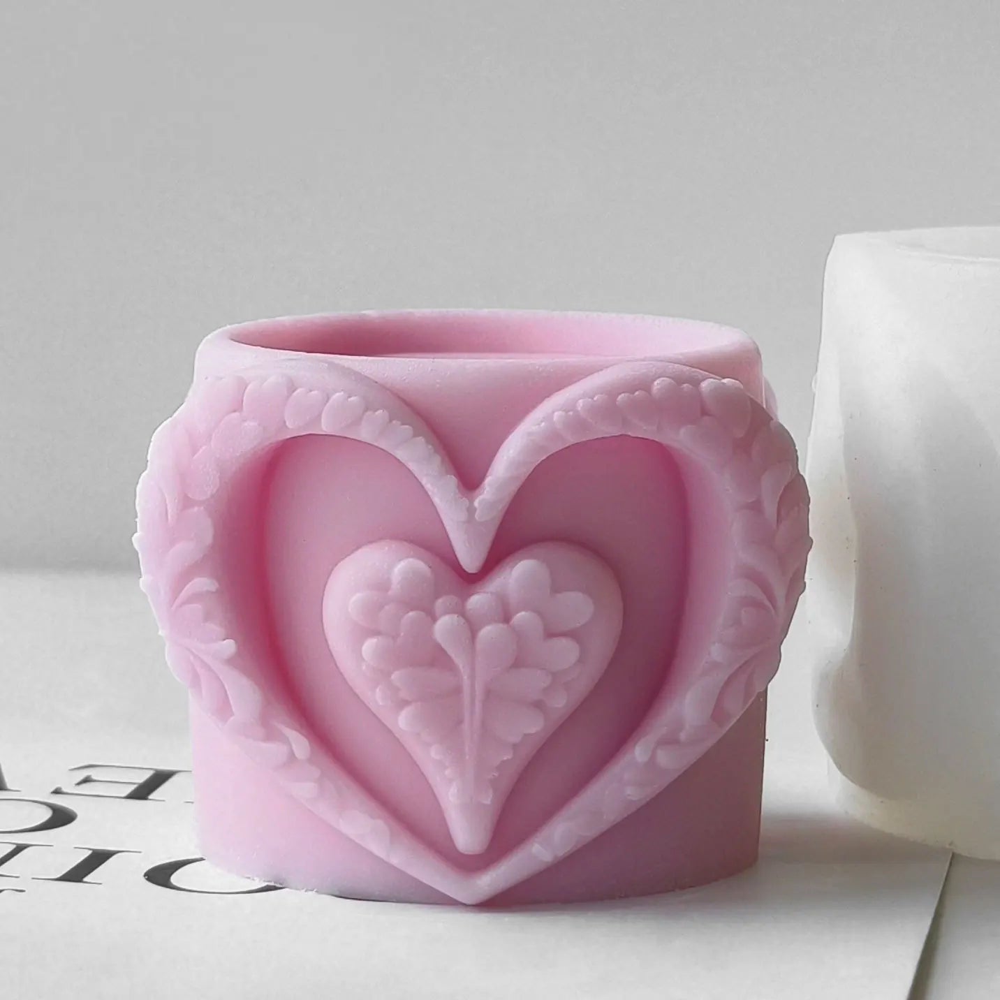 Heart Cup Silicone Candle Mould