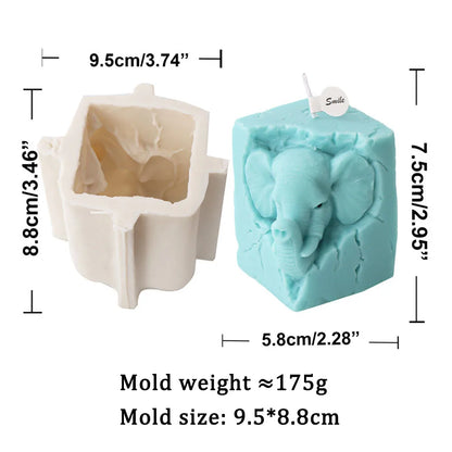 Animal Portrait Candle Silicone Mould