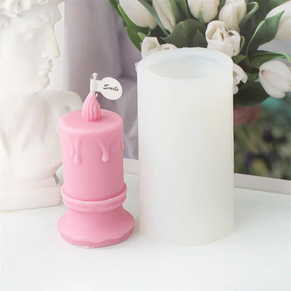 Burning Flame Long Rod Candle Mould