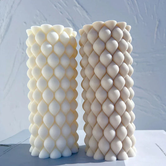 Raindrop Buuble Pillar Candle Mould