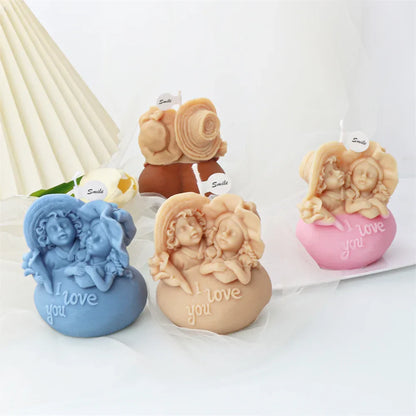 Angel Boys and Girls Silicone Candle Mould