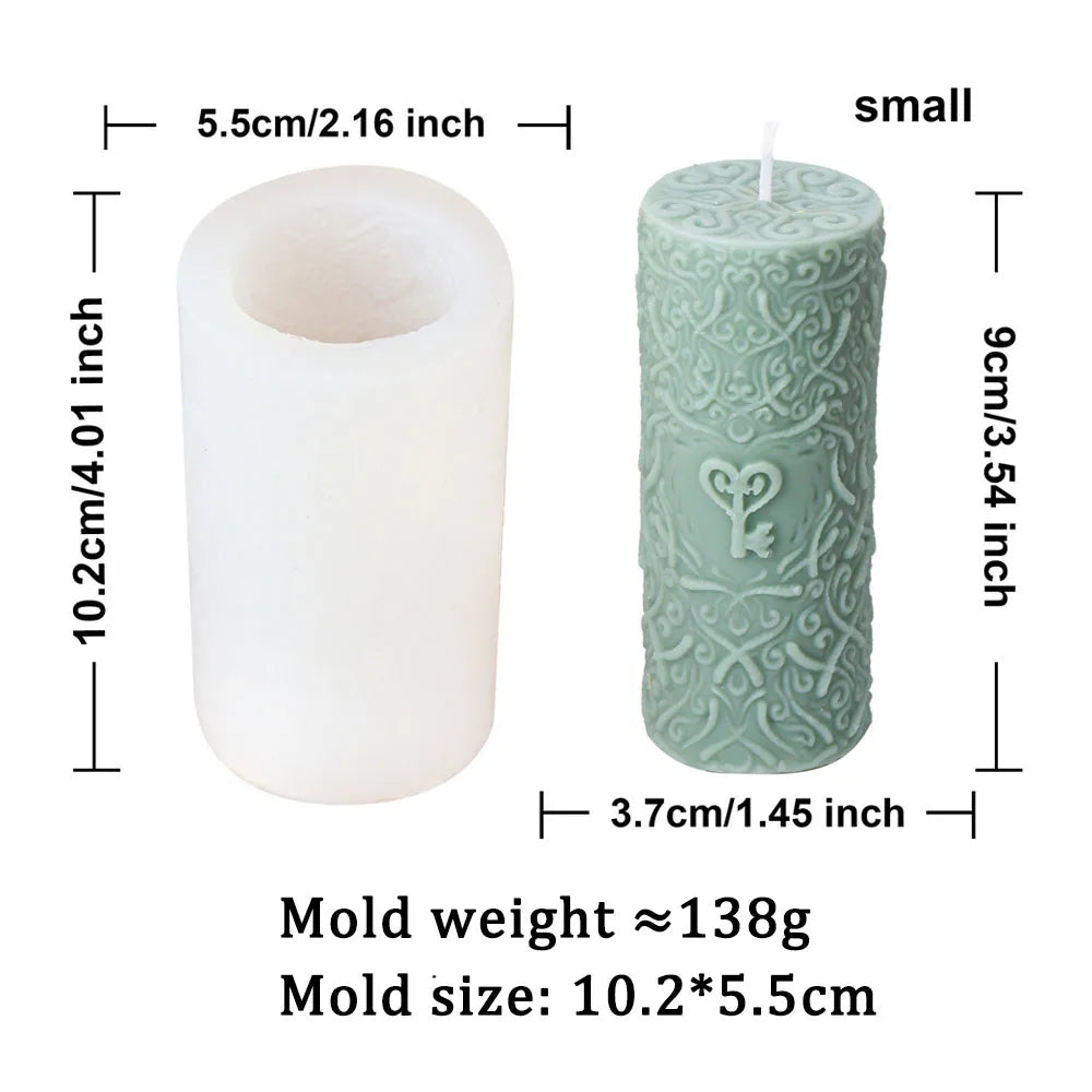 DIY Love Spiral Cylinder Candle Mould Nordic Decor