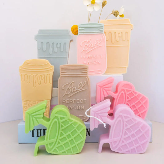Summer Theme Silicone Candle Moulds