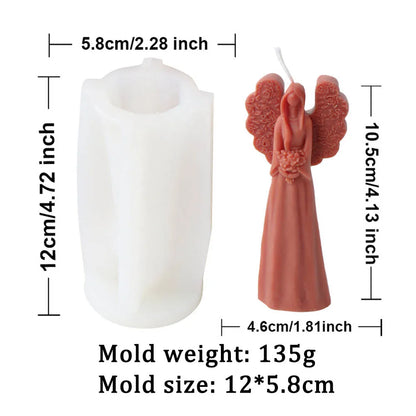 3D Angel Girls Candle Silicone Candle Mould