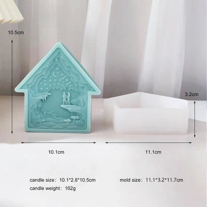 House Shape Silicone Candle Mould