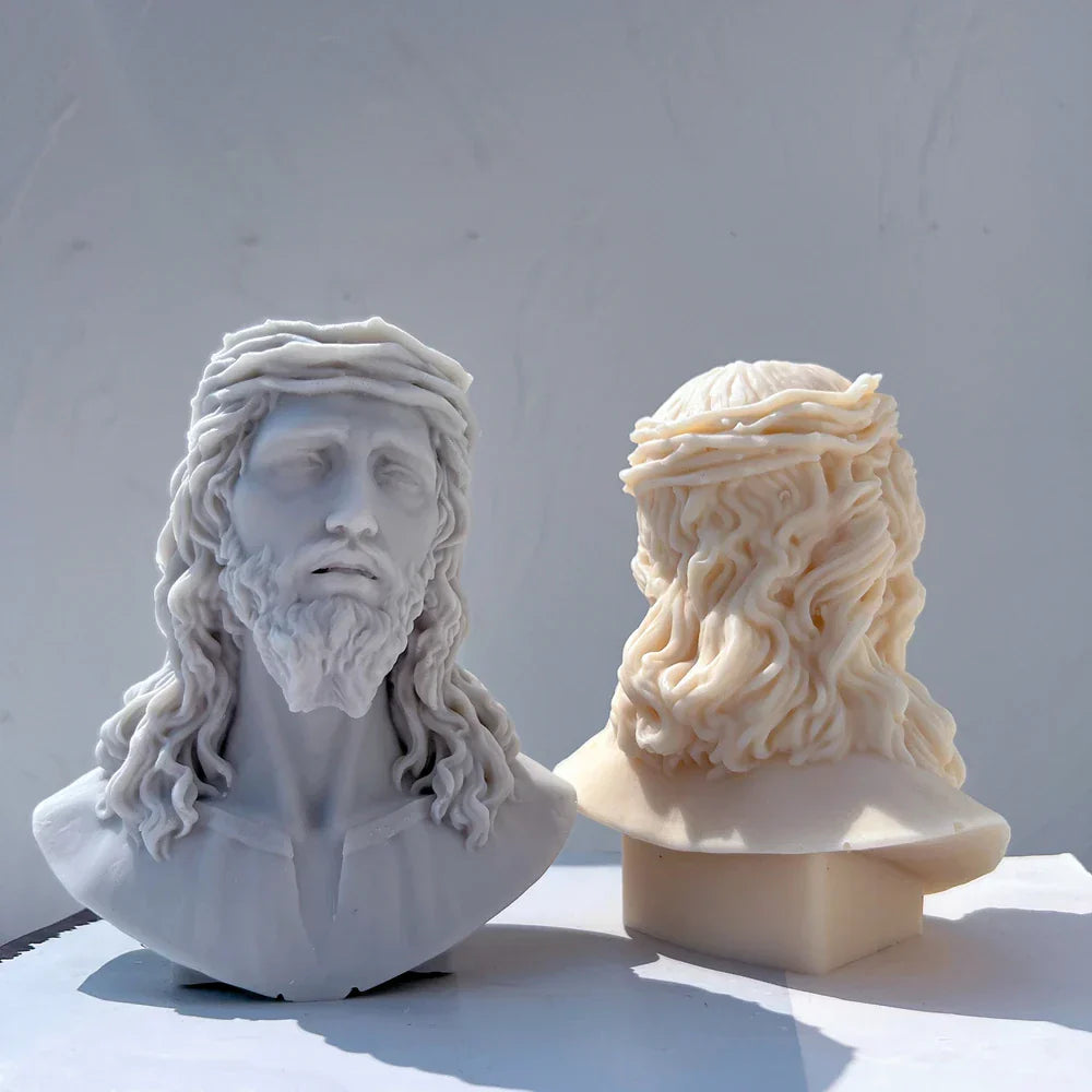 Unique Bust Sculpture Jesus Statue Silicone Mould