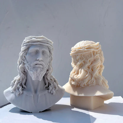 Unique Bust Sculpture Jesus Statue Silicone Mould
